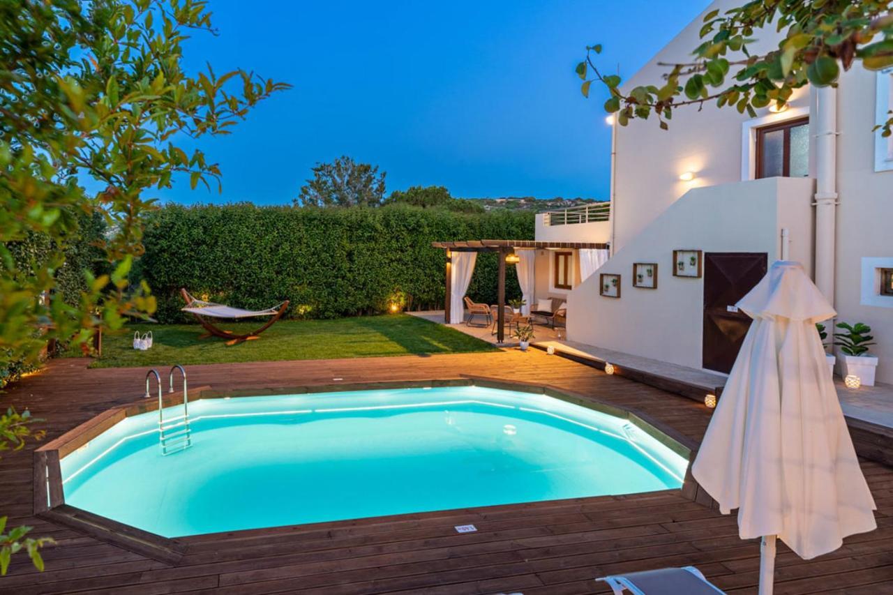 Villa Ellovos With Private Pool Rethymno Exterior foto