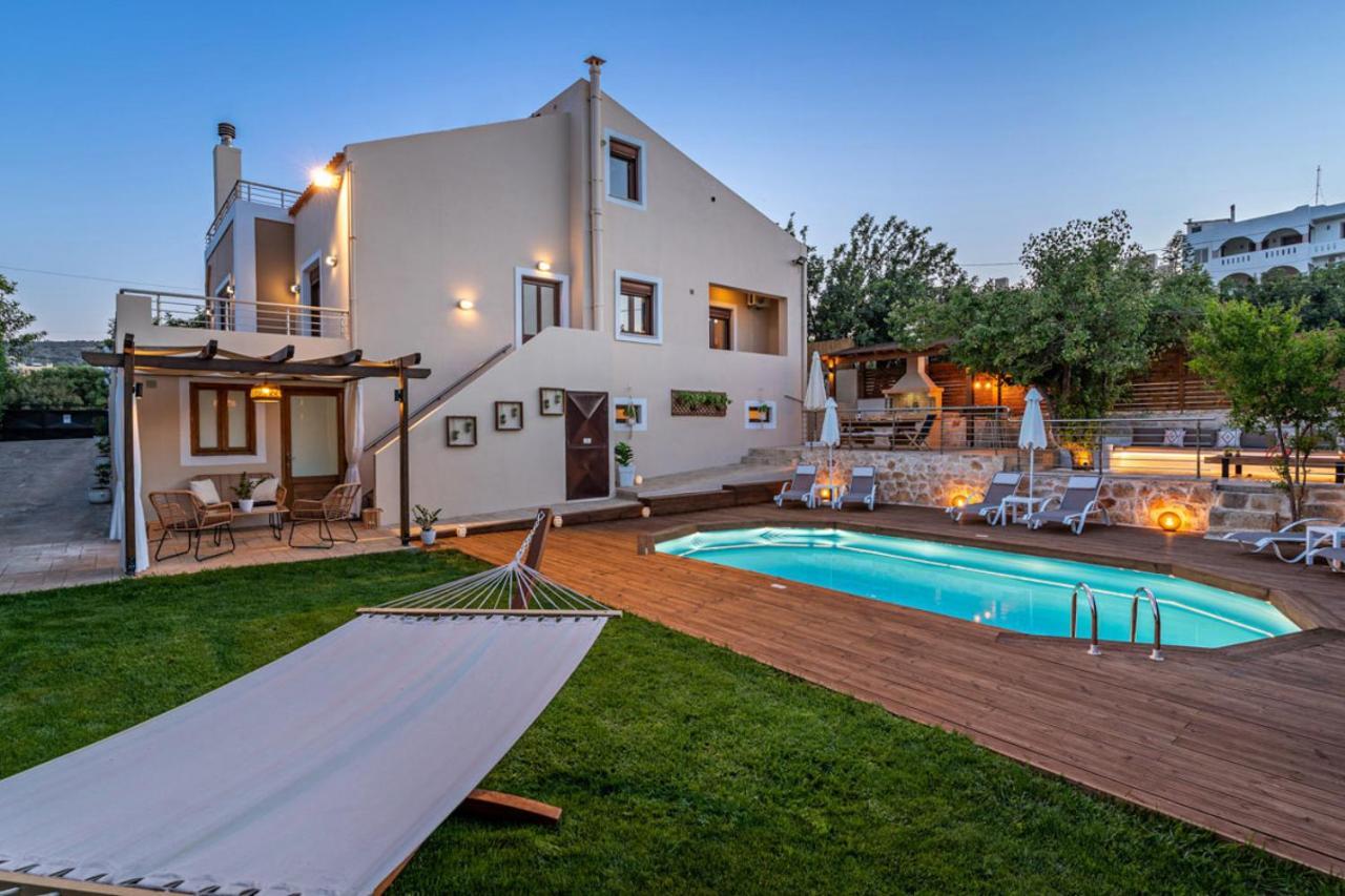 Villa Ellovos With Private Pool Rethymno Exterior foto